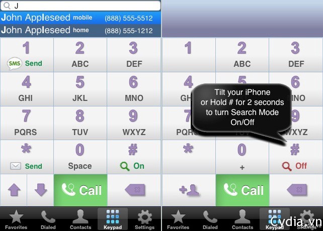 iSmart Dialer – thêm nhiều chức năng thông minh cho Phone