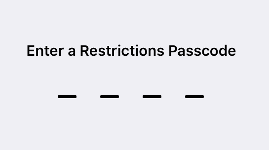 enter-passcode-enable-restrictions