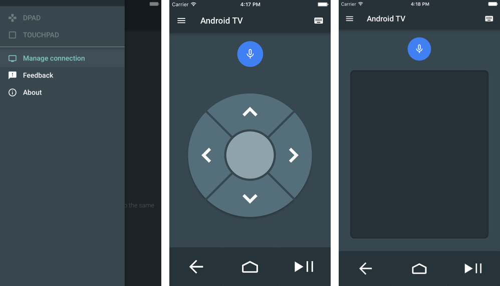 Android TV trên thiết bị iOS