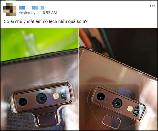 Nhiều người tá hỏa vì Galaxy Note 9 mới tinh đã lệch camera, Samsung lên đăng đàn sự thật ngay lập tức - Ảnh 1. Nhiều người tá hỏa vì Galaxy Note 9 mới tinh đã lệch camera, Samsung lên đăng đàn sự thật ngay lập tức - Ảnh 1.