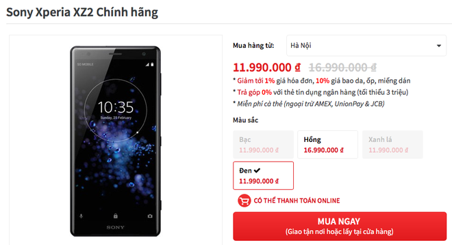 Ra mắt chưa đầy 5 tháng nhưng Xperia XZ2 đã mất giá 8 triệu, chỉ còn gần 12 triệu đồng - Ảnh 2. Ra mắt chưa đầy 5 tháng nhưng Xperia XZ2 đã mất giá 8 triệu, chỉ còn gần 12 triệu đồng - Ảnh 2.