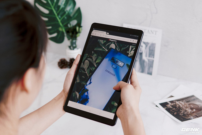 Trên tay Galaxy Tab A 10.5 mới: Cỗ máy giải trí 4 loa Dolby Atmos, pin lớn, hỗ trợ sạc nhanh, 4G LTE và nhận diện khuôn mặt - Ảnh 9. Trên tay Galaxy Tab A 10.5 mới: Cỗ máy giải trí 4 loa Dolby Atmos, pin lớn, hỗ trợ sạc nhanh, 4G LTE và nhận diện khuôn mặt - Ảnh 9.