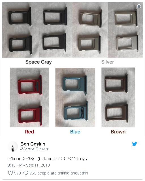 Rò rỉ thêm hình ảnh của iPhone XC, tiết lộ màu sắc mới và bí mật của khay SIM - Ảnh 1. Rò rỉ thêm hình ảnh của iPhone XC, tiết lộ màu sắc mới và bí mật của khay SIM - Ảnh 1.