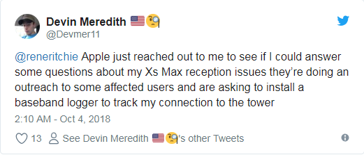 Apple đang tiến hành điều tra lỗi sóng yếu trên iPhone XS và iPhone XS Max - Ảnh 1. Apple đang tiến hành điều tra lỗi sóng yếu trên iPhone XS và iPhone XS Max - Ảnh 1.