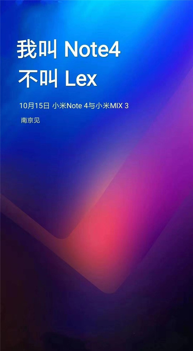 Xiaomi Mi Note 4 lộ diện với tên mã LEX, sẽ ra mắt cùng với Mi MIX 3 vào ngày 15/10? - Ảnh 2. Xiaomi Mi Note 4 lộ diện với tên mã LEX, sẽ ra mắt cùng với Mi MIX 3 vào ngày 15/10? - Ảnh 2.