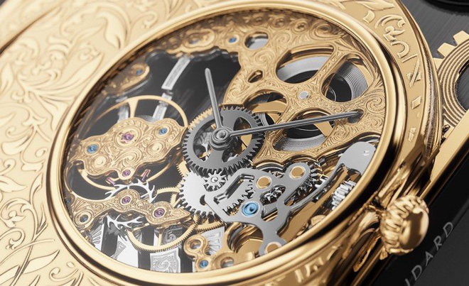 Đây là mẫu iPhone XS cực độc từ nước Nga, mang trên lưng cả một chiếc đồng hồ cơ lộ máy, giá từ 6000 USD - Ảnh 3.