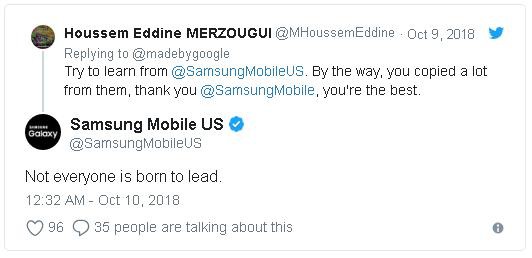 Samsung đá xoáy thiết kế “tai trâu” của Google Pixel 3 XL: to thế thì đỗ được cả máy bay lên đấy - Ảnh 2. Samsung đá xoáy thiết kế “tai trâu” của Google Pixel 3 XL: to thế thì đỗ được cả máy bay lên đấy - Ảnh 2.