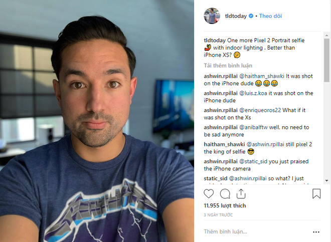 Tự sướng bằng XS Max nhưng bịp là Pixel 2, Youtuber nổi tiếng chỉ ra bài học về sự trung thành mù quáng với thương hiệu - Ảnh 2. Tự sướng bằng XS Max nhưng bịp là Pixel 2, Youtuber nổi tiếng chỉ ra bài học về sự trung thành mù quáng với thương hiệu - Ảnh 2.